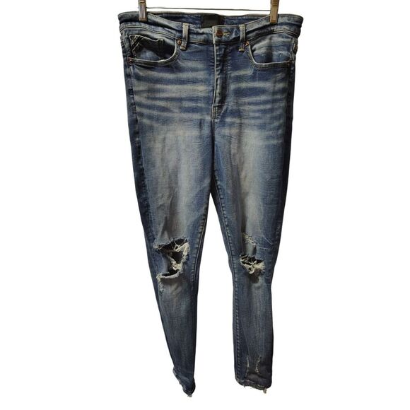 Buckle Denim - Buckle Black Ankle Skinny Fit No. 75 Size 29 Blue Denim Jeans